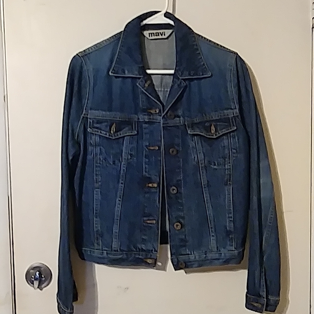 🆕 Vintage Denim Mavi Trucker Kathy Jacket in immaculate condition Y2K - Picture 5 of 5